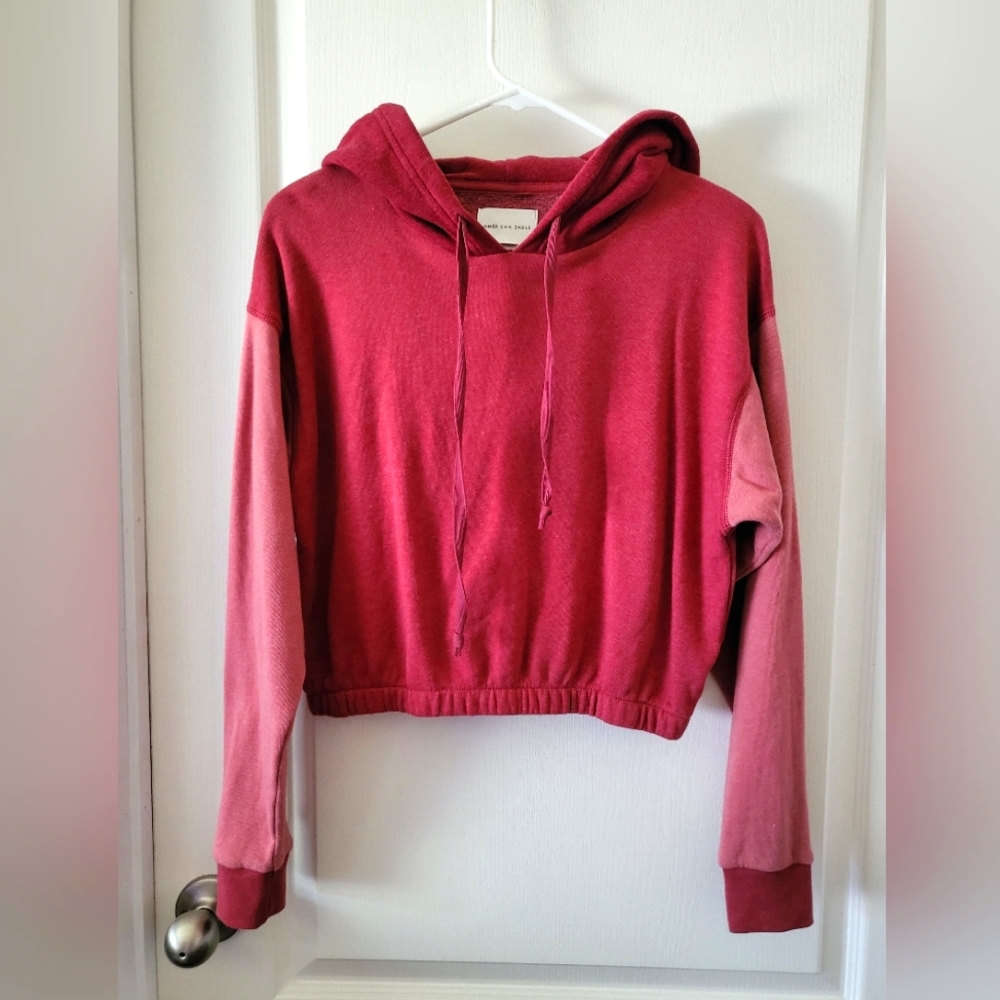 American Eagle Color Block Hoodie